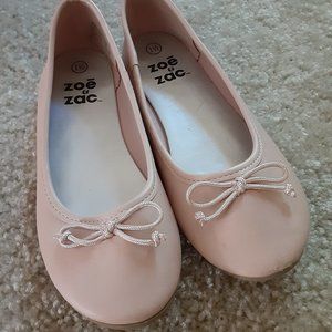 Zoe & Zac pink ballet style flats, size 1 1/2.